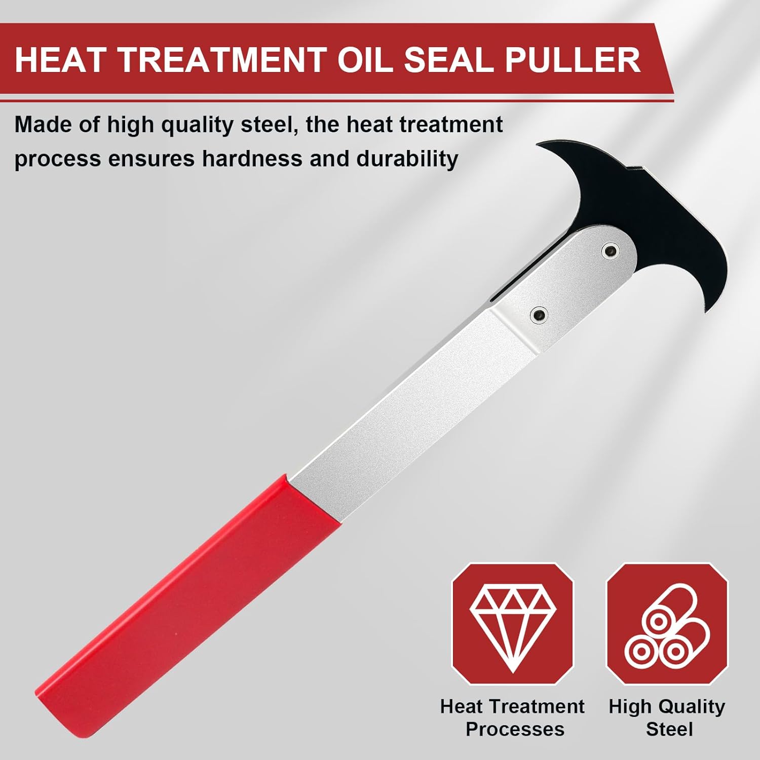 Seal Puller, 3rd Generation Oil Seal Removal Tool with 30% Thicker Dual Hook Tips and Heat-Treated Steel, Seal Puller Tool Perfect for Car, SUV, Light Truck and Machine Repair