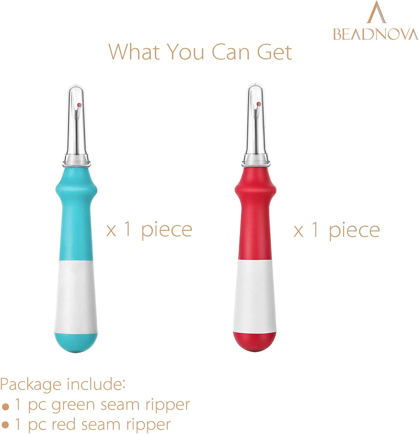 Seam Ripper 2pcs Thread Cutter Stitch Remover Large Thread Remover Stitch Eraser Tag Ripper for Clothes Crafting Embroidery
