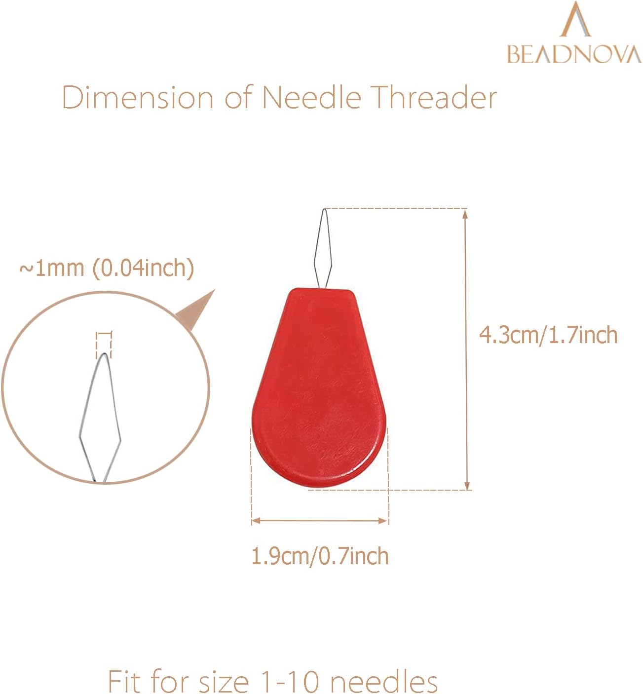 Needle Threaders 20pcs Plastic Sewing Needle Threader for Sewing Small Eye Embroidery Craft Knitting Quilting 20pcs, Mix Colors