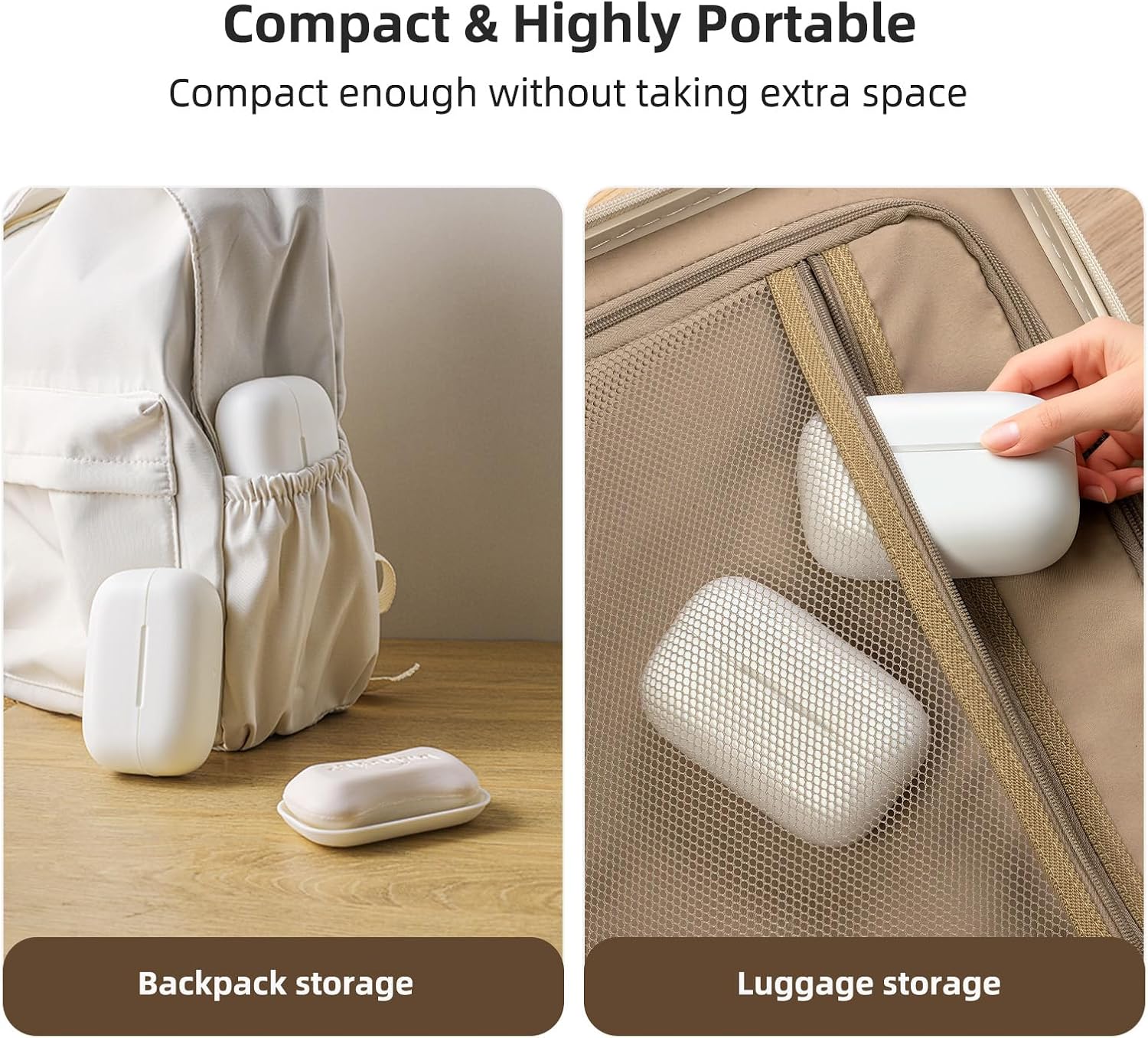 Leakproof Travel Soap Case, Compact Bar Soap Travel Case with Lid, Portable Soap Container Essentials with Drainage Layer for Traveling, Bathroom, Shower, Gym, Camping