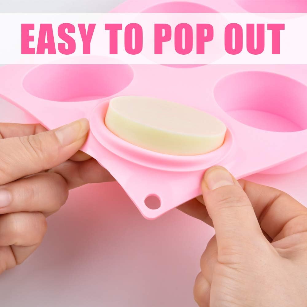 Cake Puck Molds, Silicone Cookie Molds Round Cylinder for Chocolate Covered Cake Pucks, Cookie Pucks Easy to Release 3, Multi