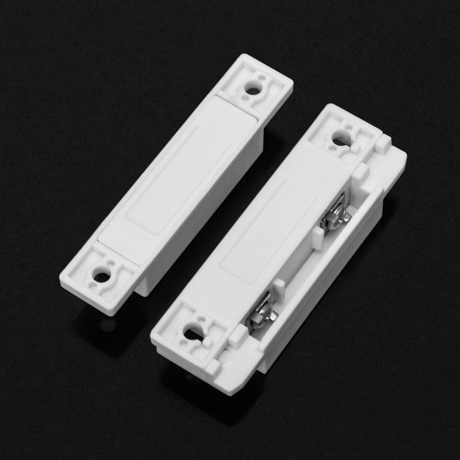 MC-31 Wired Surface-Mounted NC Magnetic Door Window Contact Sensor Alarm Reed Switch, White, Pack of 5 with 20 Screws