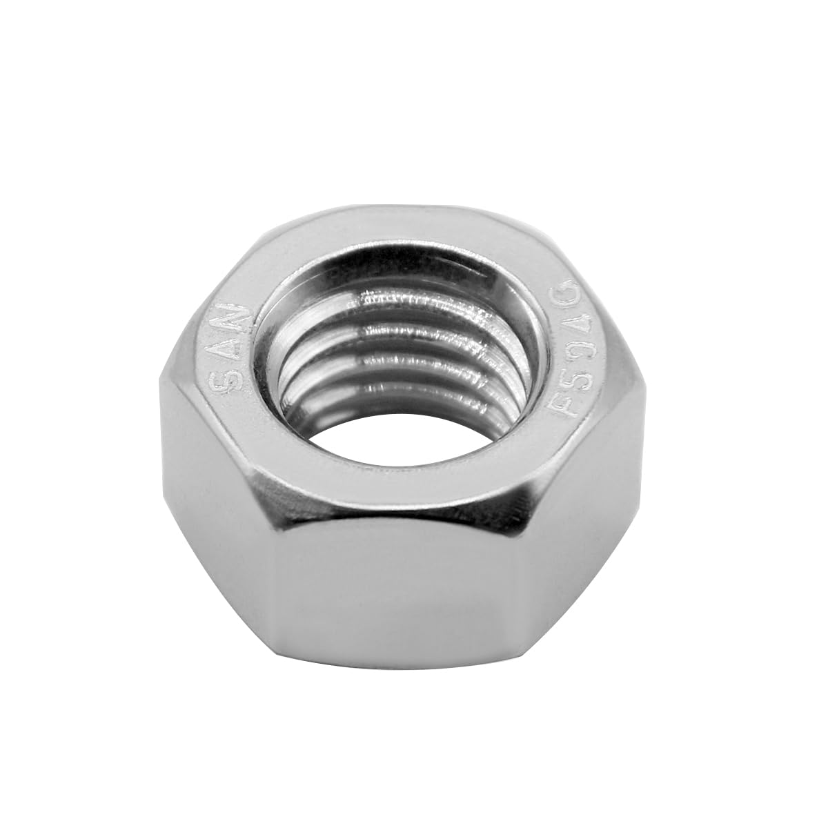 50PCS M6-1.0 Nuts 18-8 304 Stainless Hardware Nuts Commercial Grade for Boats Dock Car