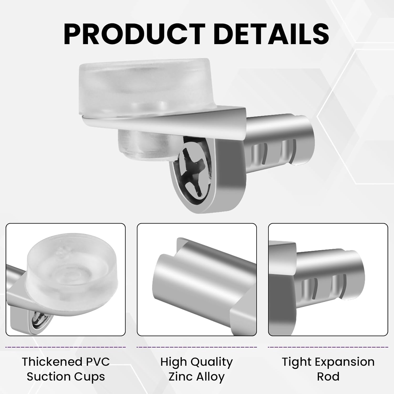 5mm Shelf Support Peg with Suction Cup, Heavy Duty Shelves Support Holders, 20pcs 1/5 Inch Shelf Pins Metal Adjustable Shelf Pegs for Kitchen Bookshelf Wardrobe Shelves Cupboard