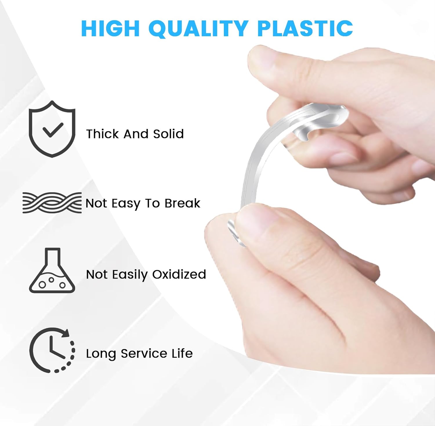 30 Pcs 2.5 Inch Valance Clips, Clear Plastic Valance Clips for Blinds, Window Blinds Hidden Clip for Horizontal Blind Valance