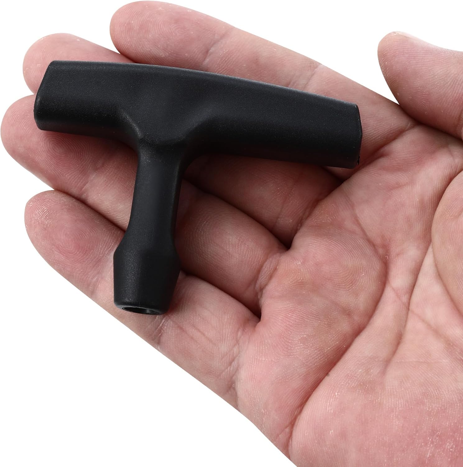 2 Packs Pull Cord Handle, Gasoline Engine Pull Starter Handle Grip, Lawn Mower Pull Handle for Generator, Chainsaw, Trimmer Edger Brush Cutter Engine Parts, 2.84Inch Long and 0.65Inch Width Handle