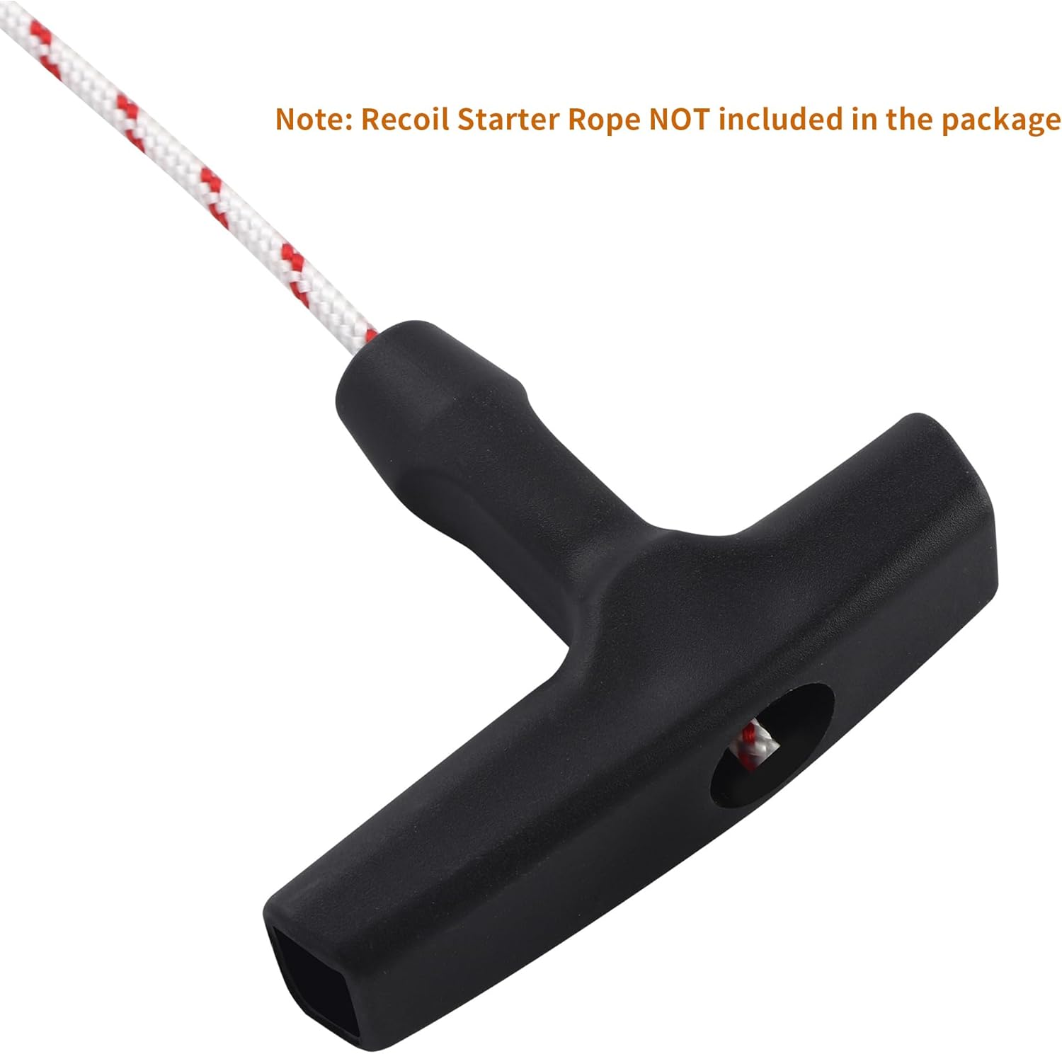 2 Packs Pull Cord Handle, Gasoline Engine Pull Starter Handle Grip, Lawn Mower Pull Handle for Generator, Chainsaw, Trimmer Edger Brush Cutter Engine Parts, 2.84Inch Long and 0.65Inch Width Handle