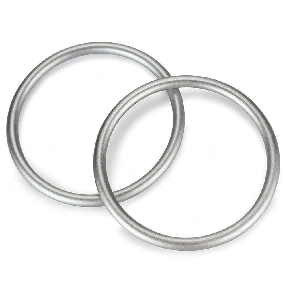 Aluminium Baby Sling Ring 3 in, Soft Wrap Carrier Rings Accessory for Infants Toddlers Newborn Kids Silver
