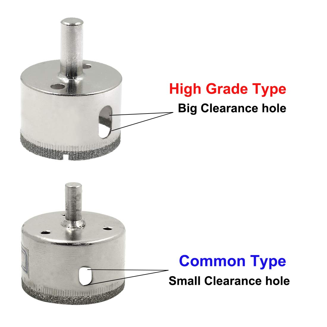 1-1/2 Inch / 38mm Diamond Drill Bits, Diamond Hole Saw Hollow Core Drill Bits for Glass Ceramic Porcelain Tiles Marble Granite Quartz