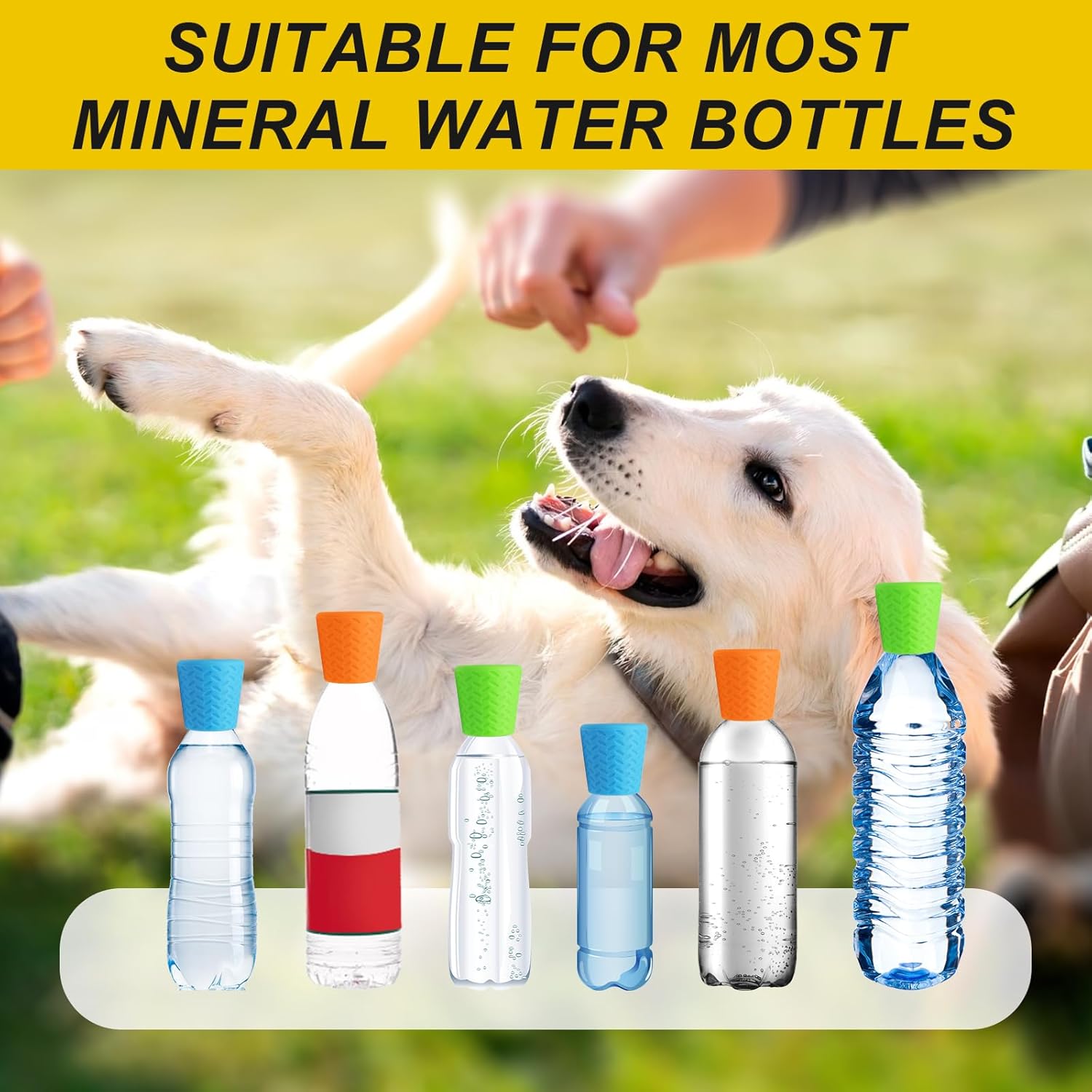 Portable Outdoor Shower for Dogs, Portable Pet Shower Head Attachment Outdoor Water Sprayer Accessory, Fits Most Plastic Water Bottles for Camping Hiking Beach 1 Pack, Blue