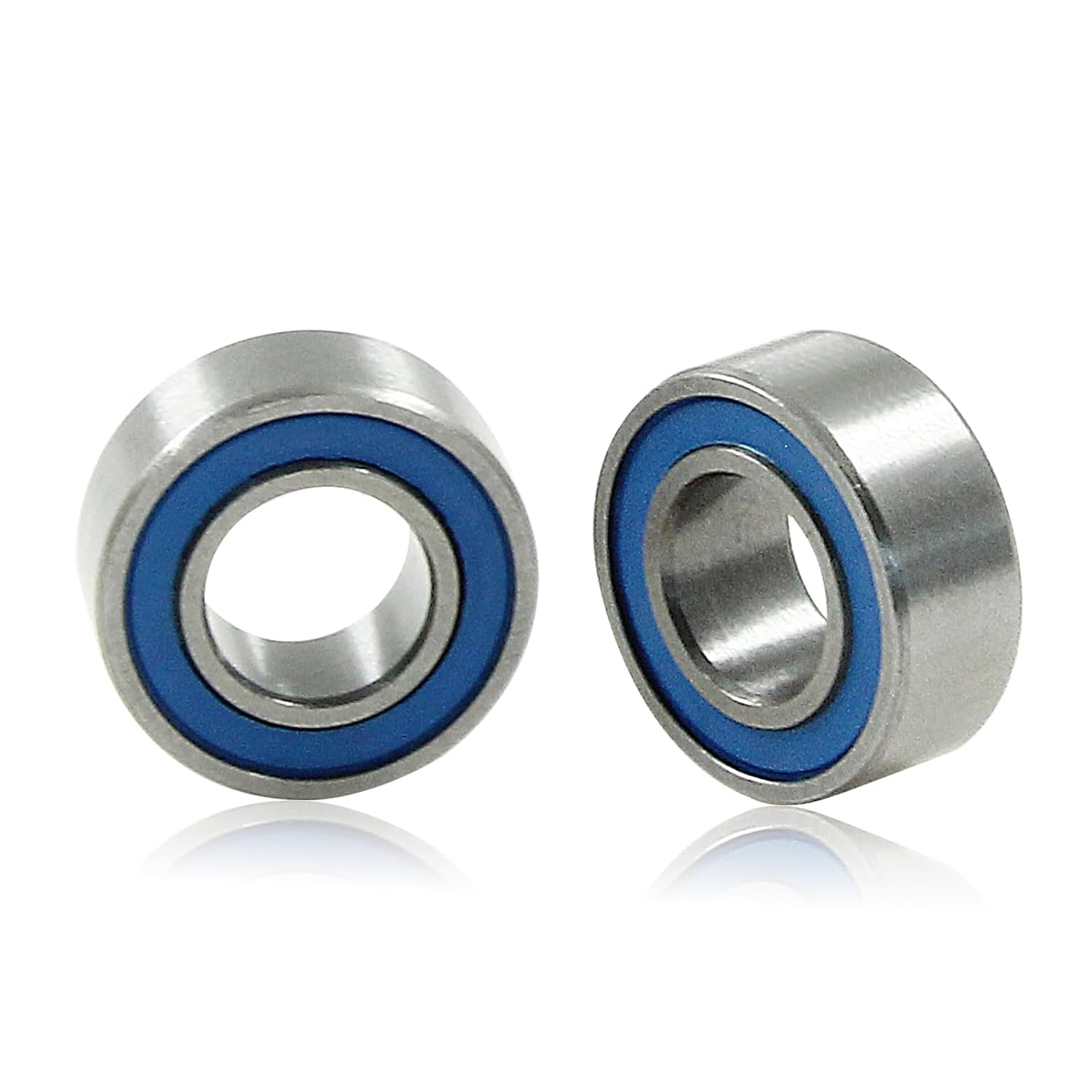 10 Pack MR105-2RS Ball Bearings, Bearing Steel and Double Rubber Sealed Miniature Deep Groove Ball Bearings, ID 4mm OD 9mm