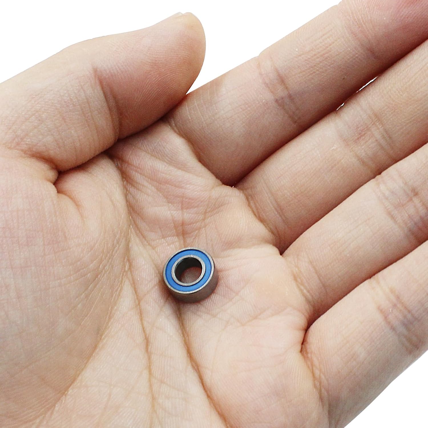 10 Pack MR105-2RS Ball Bearings, Bearing Steel and Double Rubber Sealed Miniature Deep Groove Ball Bearings, ID 4mm OD 9mm