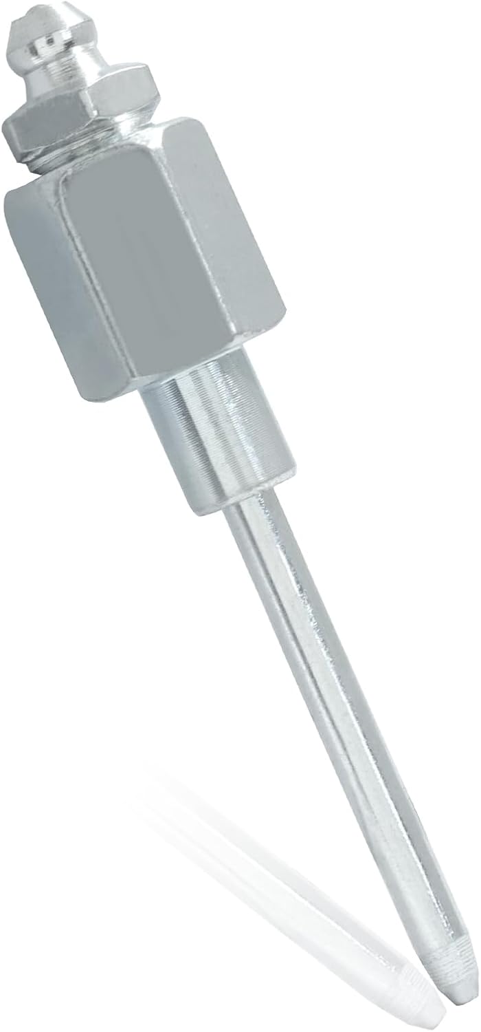 Grease Needle Nozzle, Nose Grease Dispenser Grease Gun Fittings and Gun Tips, Narrow Needle Greaser Adapter with 1/8 Inch NPT Threads for Hydraulic Systems/Mechanics 1 Pack