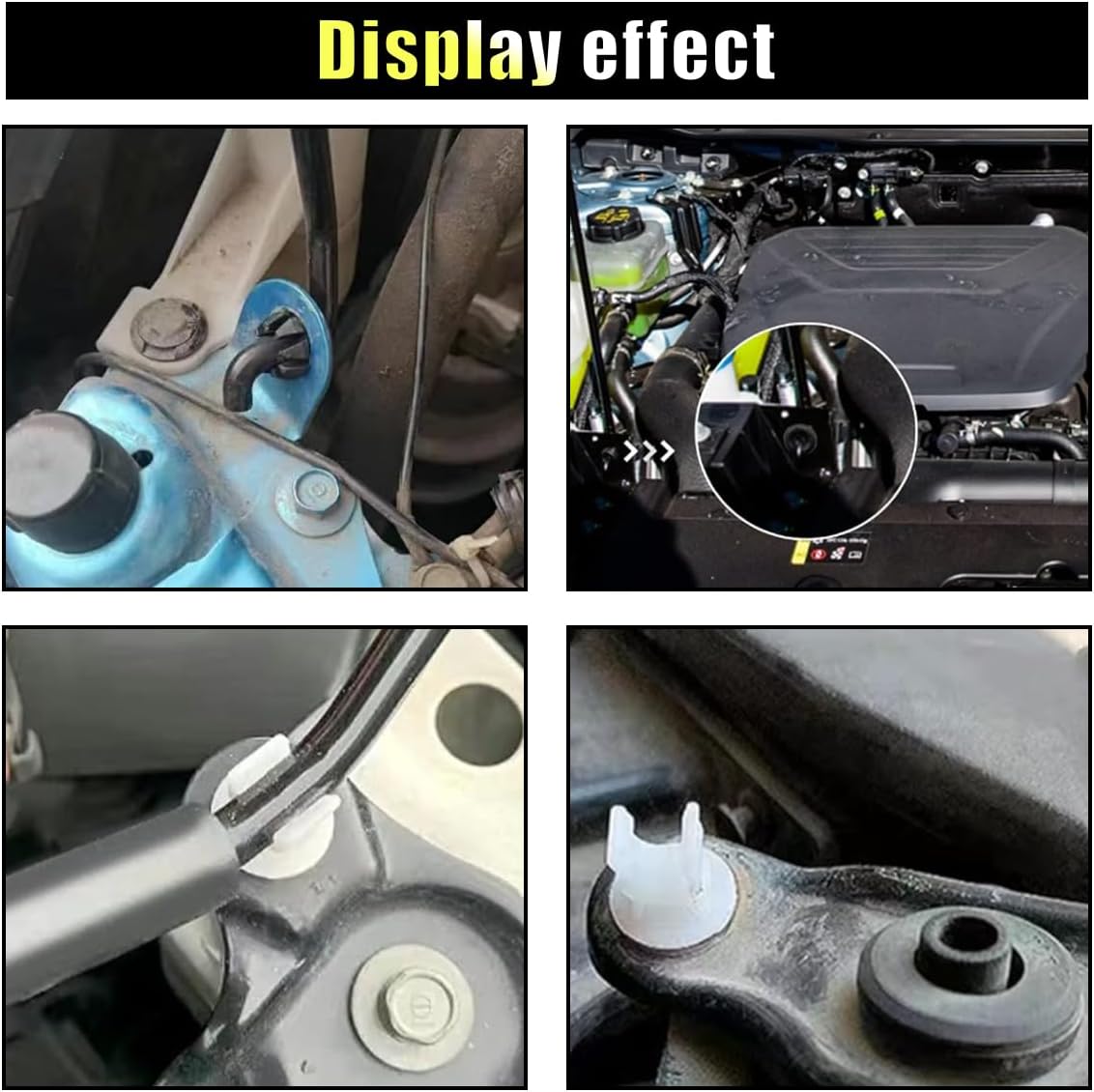 30PCS Hood Prop Rod Holder Clips, Compatible with 91503-SS0-003, Fit Most Cars