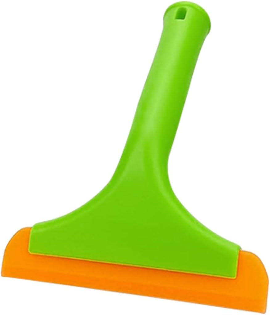 Small Silicone Window Squeegee, Car Windshield Water Blade Scraper, Multifunctional Squeegee with 5.9 Inch Blade and Non-Slip Handle, Auto Cleaning Accessory for Window, Mirror, Glass, Home Green