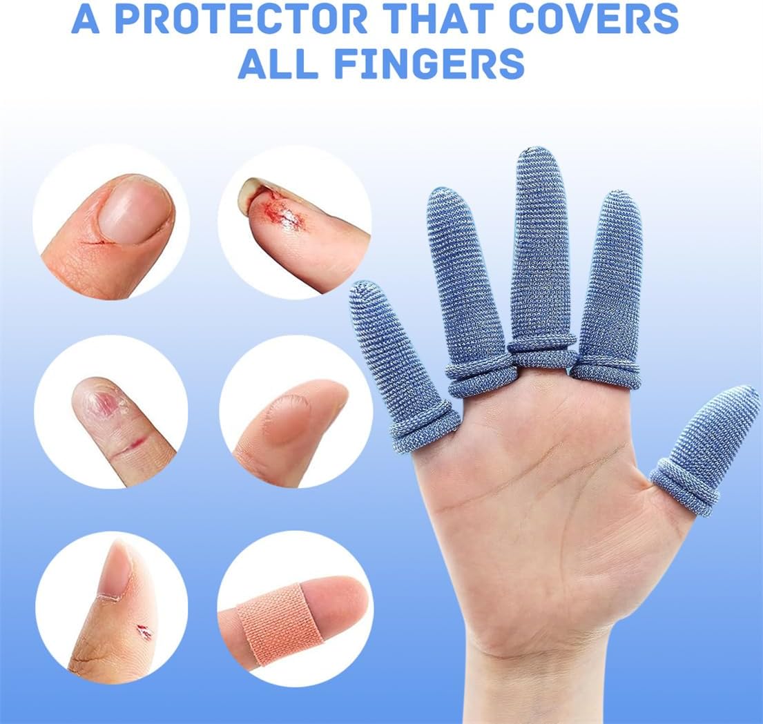 Finger Bandage Finger Roll Tubular Bandage 30 Pieces Breathable Finger Cots Wounds Care Dressings Elastic Thumb Bandages for Finger Sprains First Aid Scald Protection Gardening Work