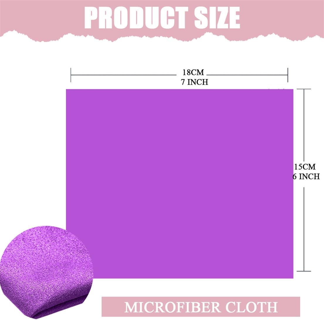 Microfiber Cleaning Cloth for Glasses, 30 Pack Ultra Fine Lens Cleaning Clothes for Screens Eyeglasses and Phones 6X7 INCH