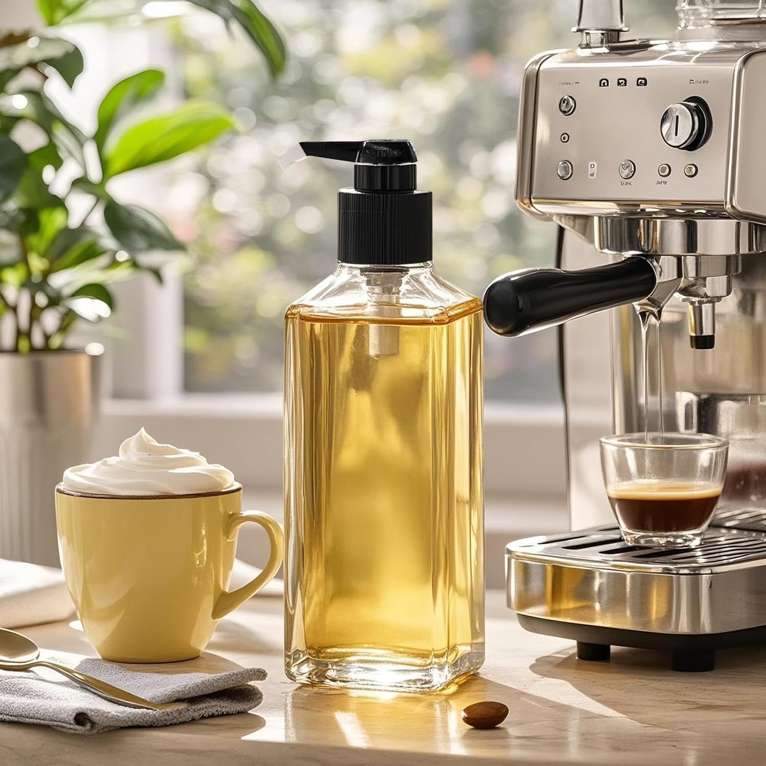 10 Pcs Coffee Syrup Pump Tip Covers, White Rubber Pourer Cap Fits for Syrup Pump, Pour Dispenser, Oil Liquor Bottle, Keep Sugar Condiments Olive Clean Preserved