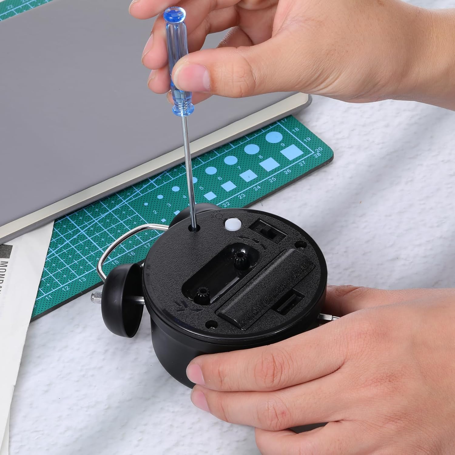 10 Pcs Mini Phillips Screwdriver, 2.5 mm Cross Head Precision Screwdriver Set with Non-Slip Blue Clear Handle 4.9" Total Length Small Screwdrivers for Watch Laptop Eyeglass Small Appliances Repair