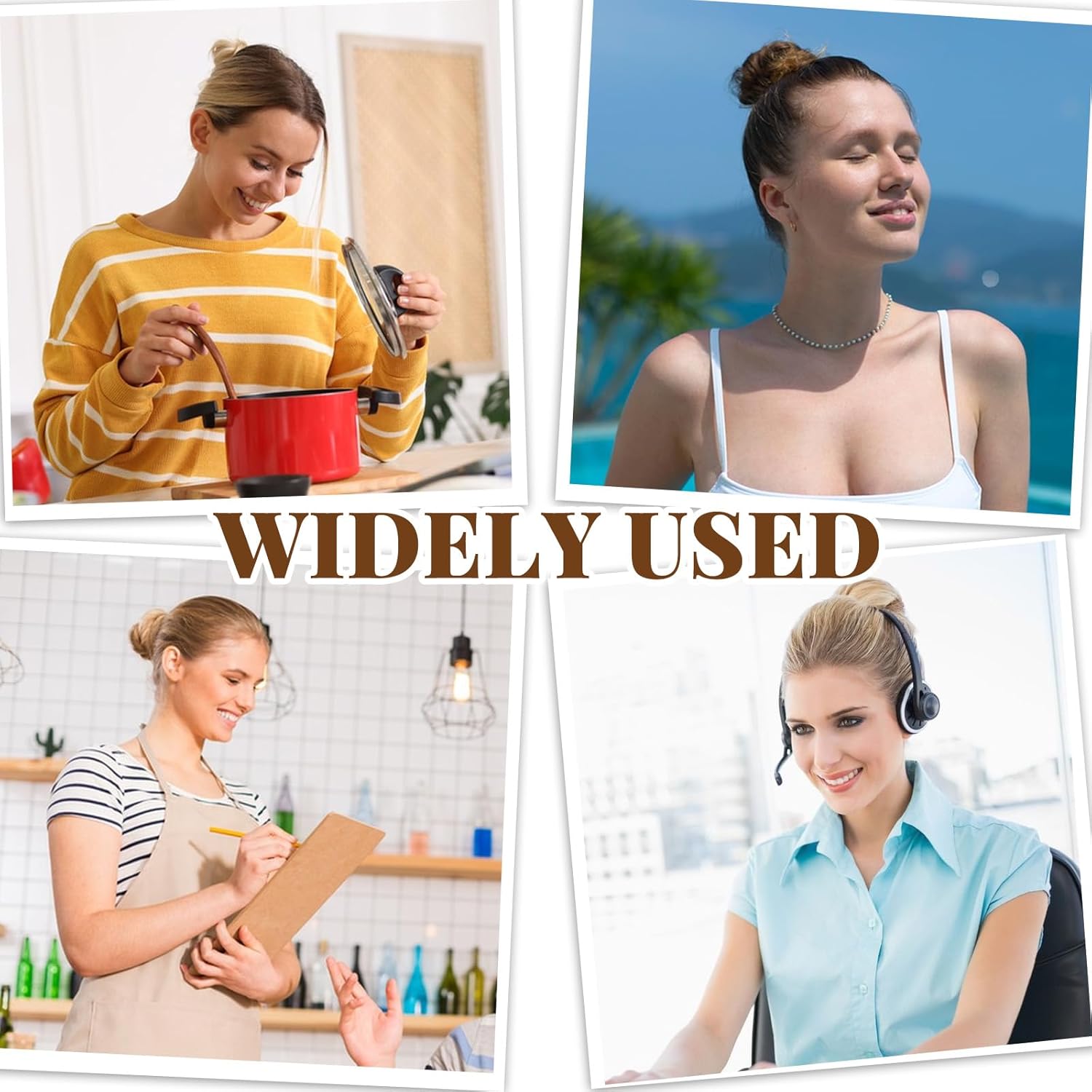 Hair Nets, 35 Pcs Invisible Hair Net for Buns, 20 Inch Strong Nylon Elastic Mesh Wig Nets Hairnet Hairs Accessories for Women Men Ballet, Food Service Workers, Kitchen Daily Styling Brown