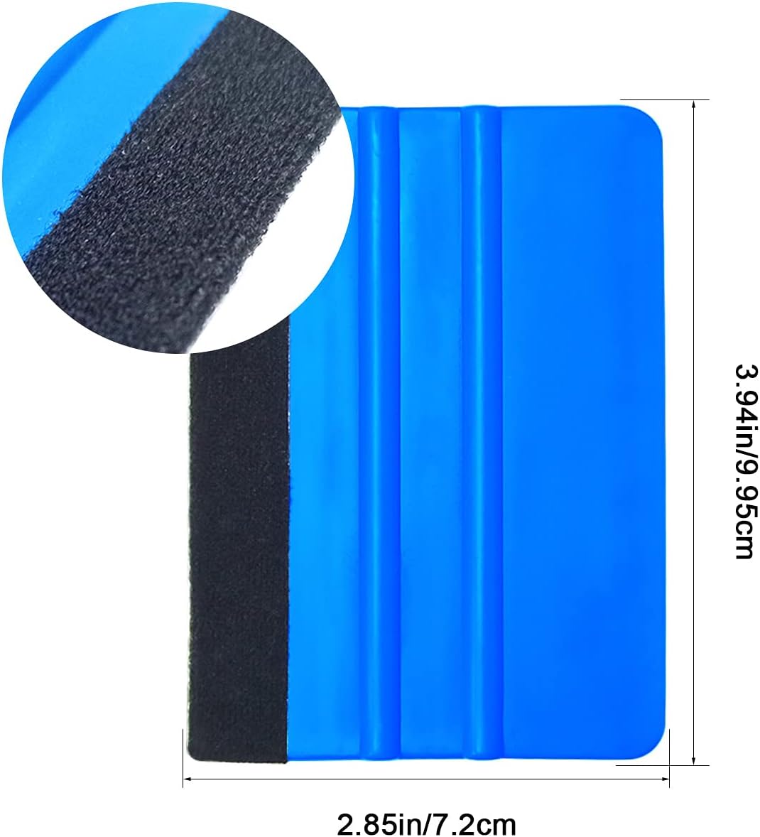 2 Pieces Wallpaper Smoothing Tool, Vehicle Vinyl Felt Squeegee Window Tint Film Tool for Peel and Stick Wallpaper blue