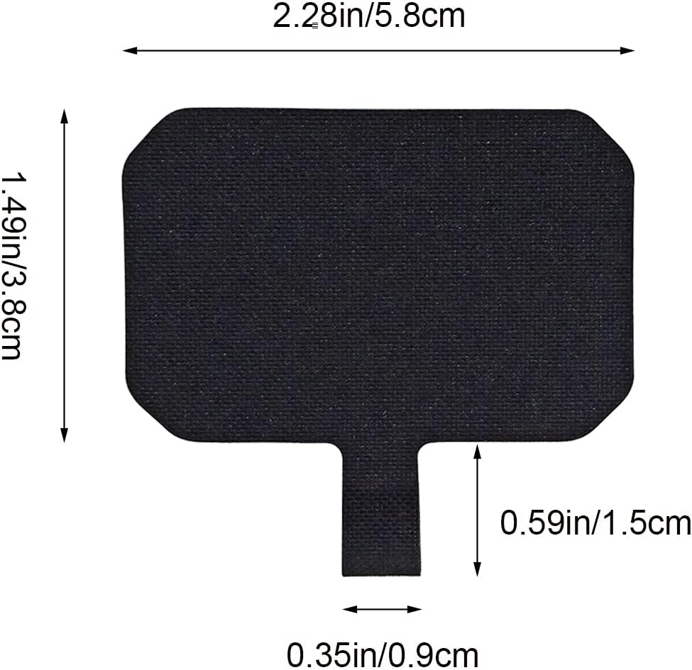 5 Pack Phone Tether Tab Cell Phone lanyard pad, Universal Phone Tether Tab Phone Lanyard Replacement Part Compatible with Most Smartphones Black