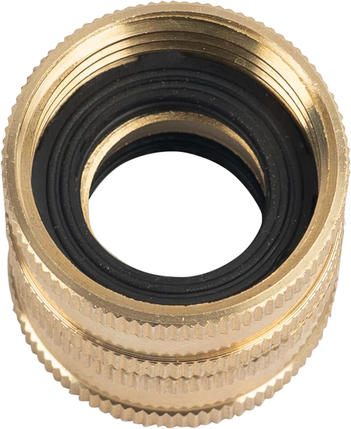 Garden Hose Adapter, 3/4 Inch Solid Brass Hose Connectors, 2 Pack Hose Connector with 2 Extra Washers Female to Female