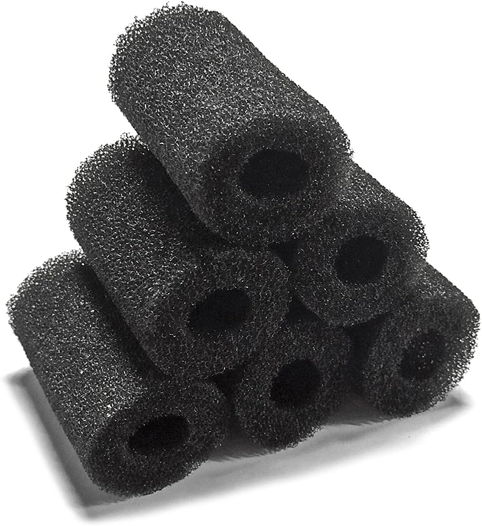6pcs Pre-Filter Sponge, Pre Filter Foam Sponge Roll for Aquarium Fish Tank 6 x 3.5cm /2.4x1.4 inch