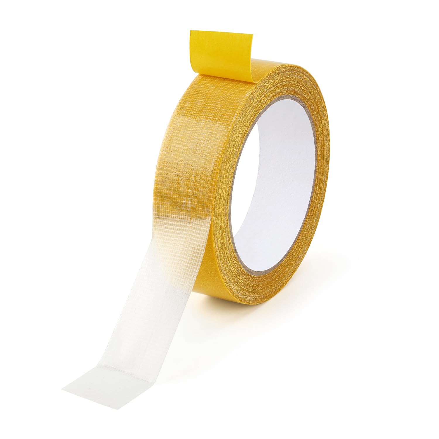 1 Pack Double Sided Fabric Tape Heavy Duty Gauze Tape Fabric Tape High Stickness Mounting Tape for Carpets, Pictures, Posters, Frames 3CM/1.18Inch x 20M/66FT