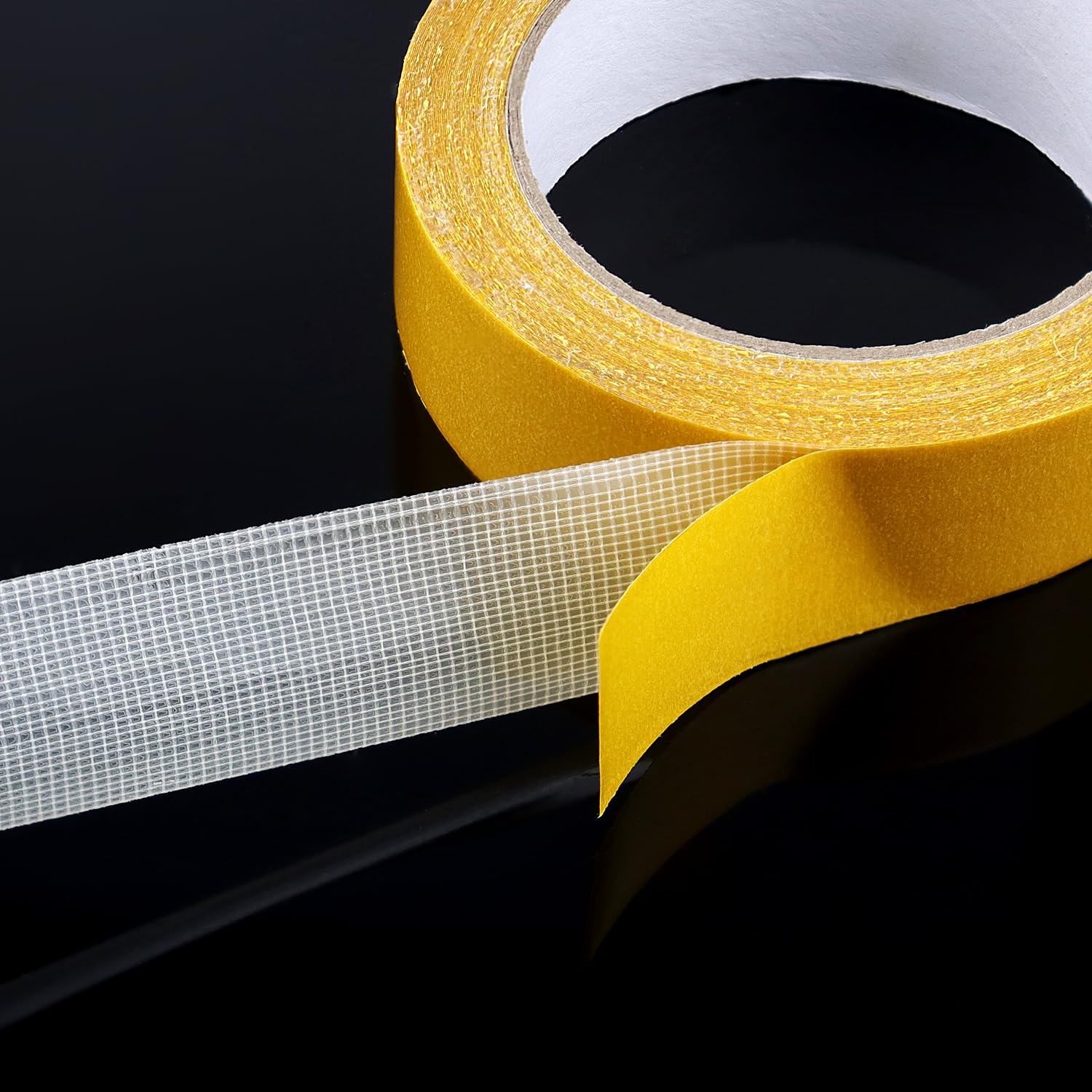 1 Pack Double Sided Fabric Tape Heavy Duty Gauze Tape Fabric Tape High Stickness Mounting Tape for Carpets, Pictures, Posters, Frames 3CM/1.18Inch x 20M/66FT