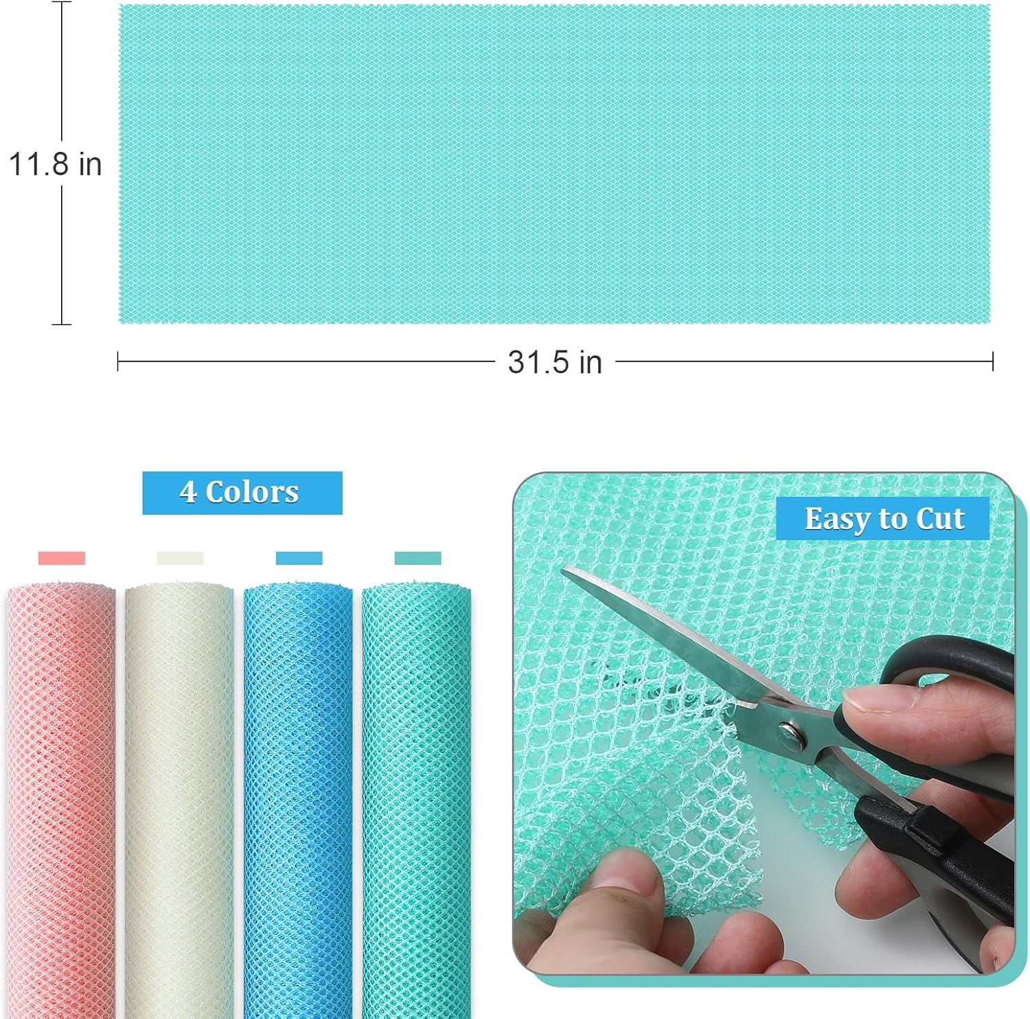 4 Pieces African Exfoliating Net, Long African Net Sponge, Nylon African Net Cloth, Exfoliating Washcloth, Body Scrubbers for Use in Shower, Back Scrubber Skin Smoothers for Bath Multicolor 4