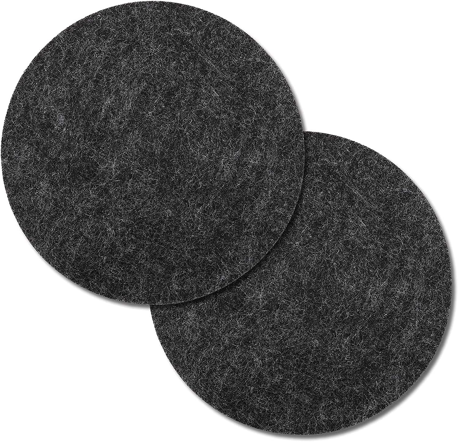 4 PCS Coasters, Eco-Friendly 100% Biodegradable Absorbent Felt Coasters for Drinks Bar Home, 4 Inch Black Round