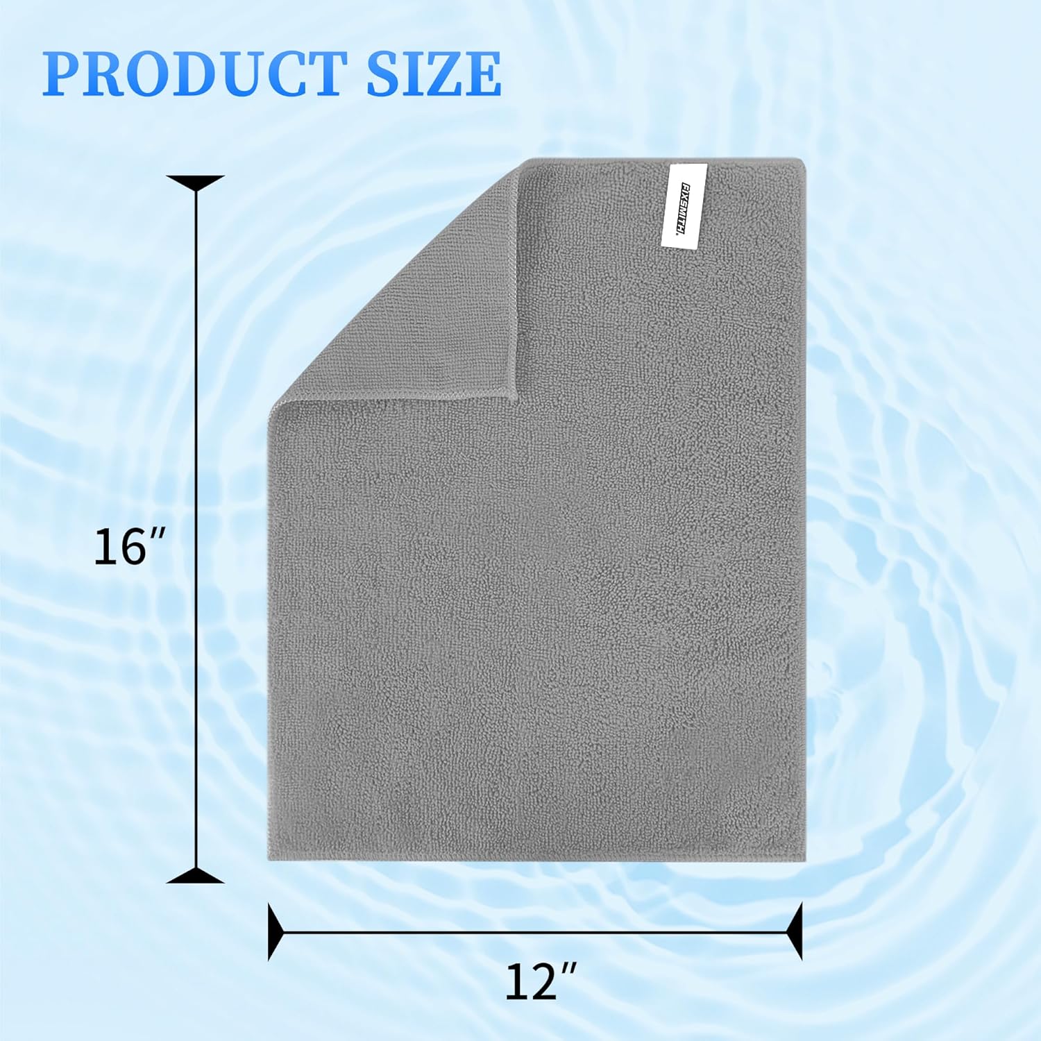 Microfiber Cleaning Cloth - Pack of 8, Size: 12 x 16 in, Multi-Functional Cleaning Towels, Highly Absorbent Cleaning Rags, Lint-Free, Streak-Free Cleaning Cloths for Car Kitchen Home