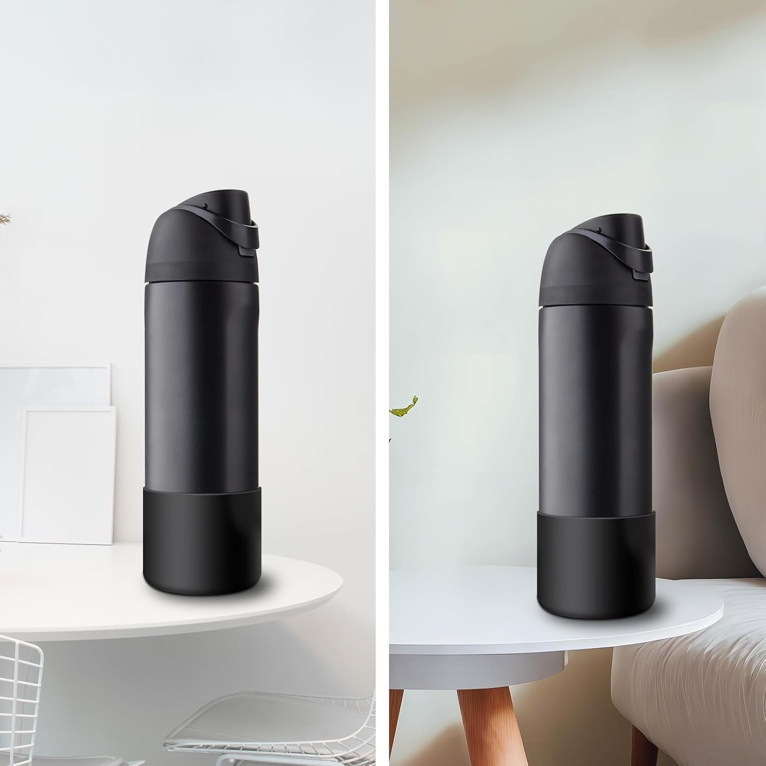 Silice Boot for Owala Water Bottle, 2PCS Anti-Slip Protective Sleeve for FreeSip/Twist/Flip Water Bottles, BPA Free, Dishwasher Safe, Bottom Bumper Cover Cup Accessories