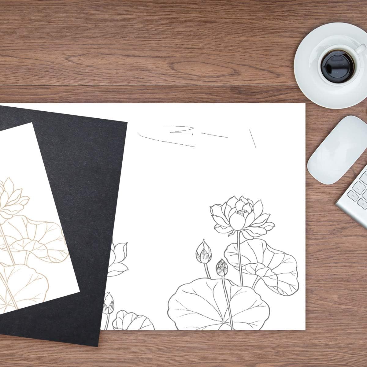 100 Sheets Carbon Transfer Paper Tracing for DIY Wood Working Canvas and Other Art Craft Surfaces Graphite & 5 Pieces Ball Embossing Stylus Black 8.3 x 11.7 Inches