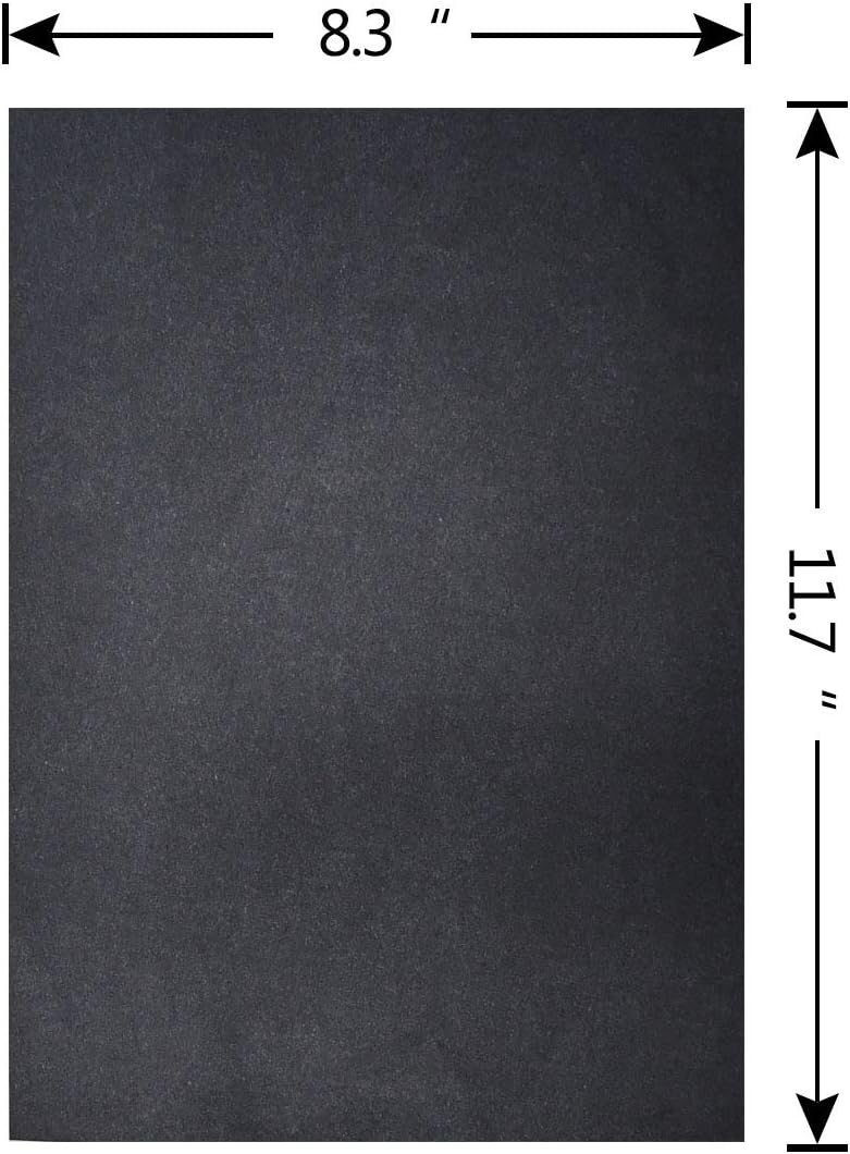 100 Sheets Carbon Transfer Paper Tracing for DIY Wood Working Canvas and Other Art Craft Surfaces Graphite & 5 Pieces Ball Embossing Stylus Black 8.3 x 11.7 Inches