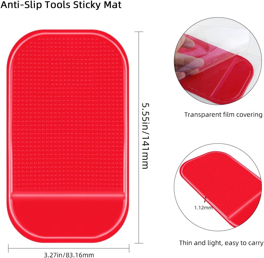 Diamond Art Mat Non-Slip DIY Sticky Tray Gel Painting Tools Anti-Slip Universal Pad Holder Kits for Adults 5D Embroidery Accessories 6 Pieces