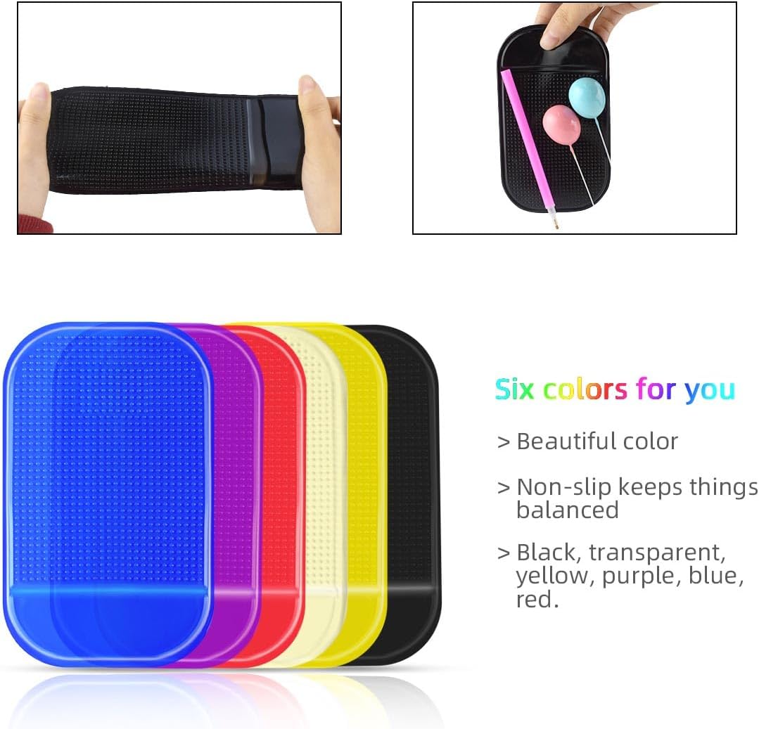Diamond Art Mat Non-Slip DIY Sticky Tray Gel Painting Tools Anti-Slip Universal Pad Holder Kits for Adults 5D Embroidery Accessories 6 Pieces