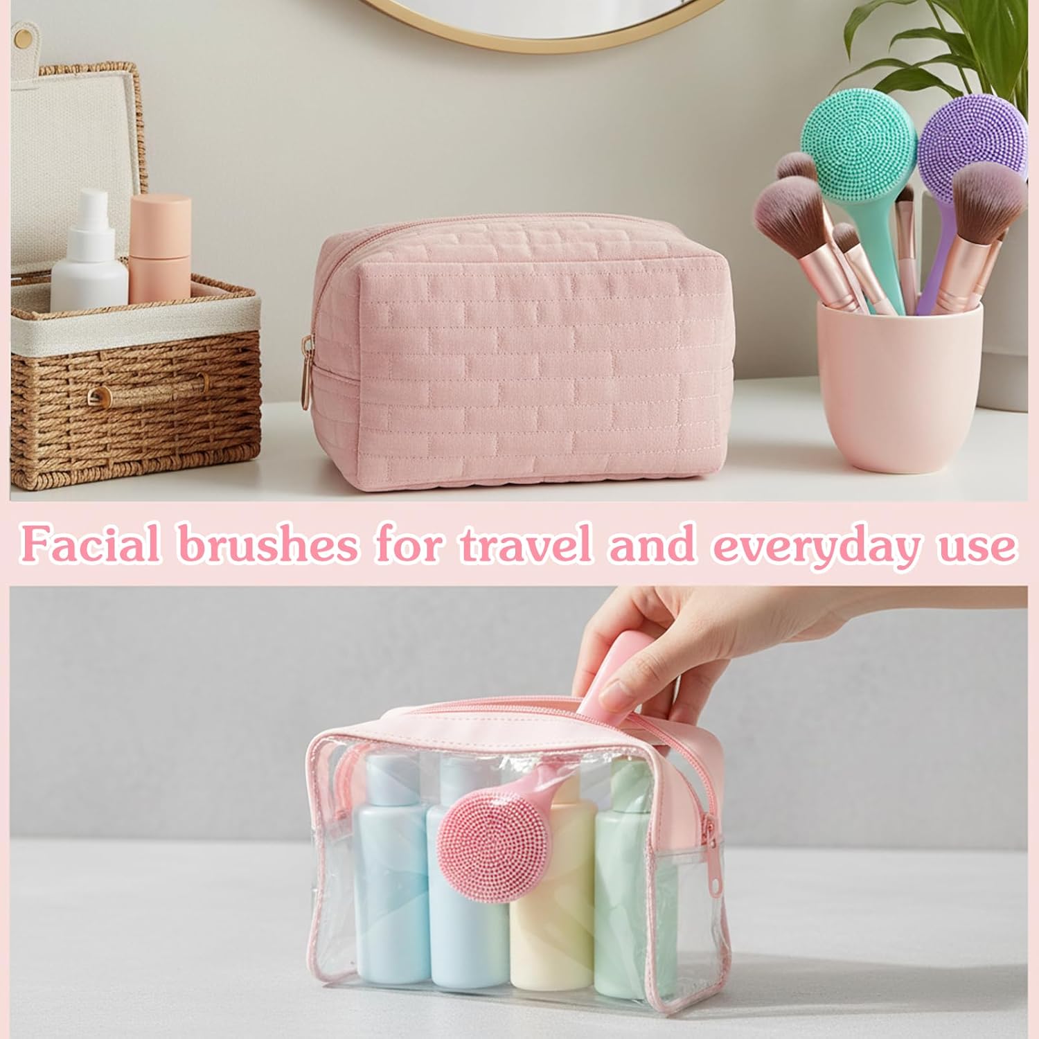 4 Pcs Silicone Face Brush Manual Facial Cleansing Brush, Soft Face Scrubber Waterproof Exfoliating Brushes, Silicone Cleaning Scrubber Exfoliator Cleanser for Women Blackheads Makeup Residues Removal