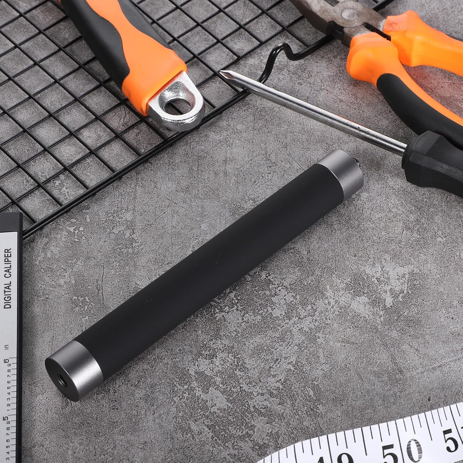 Vin Beauty 1/4" Thread Extension Aluminium Rod Mount, Camera Mount Extension Rod Pole for Dash Cam, Action Cameras, 15cm/5.9 inch Long Universal Interface Connector with 1/4" Male Female Thread