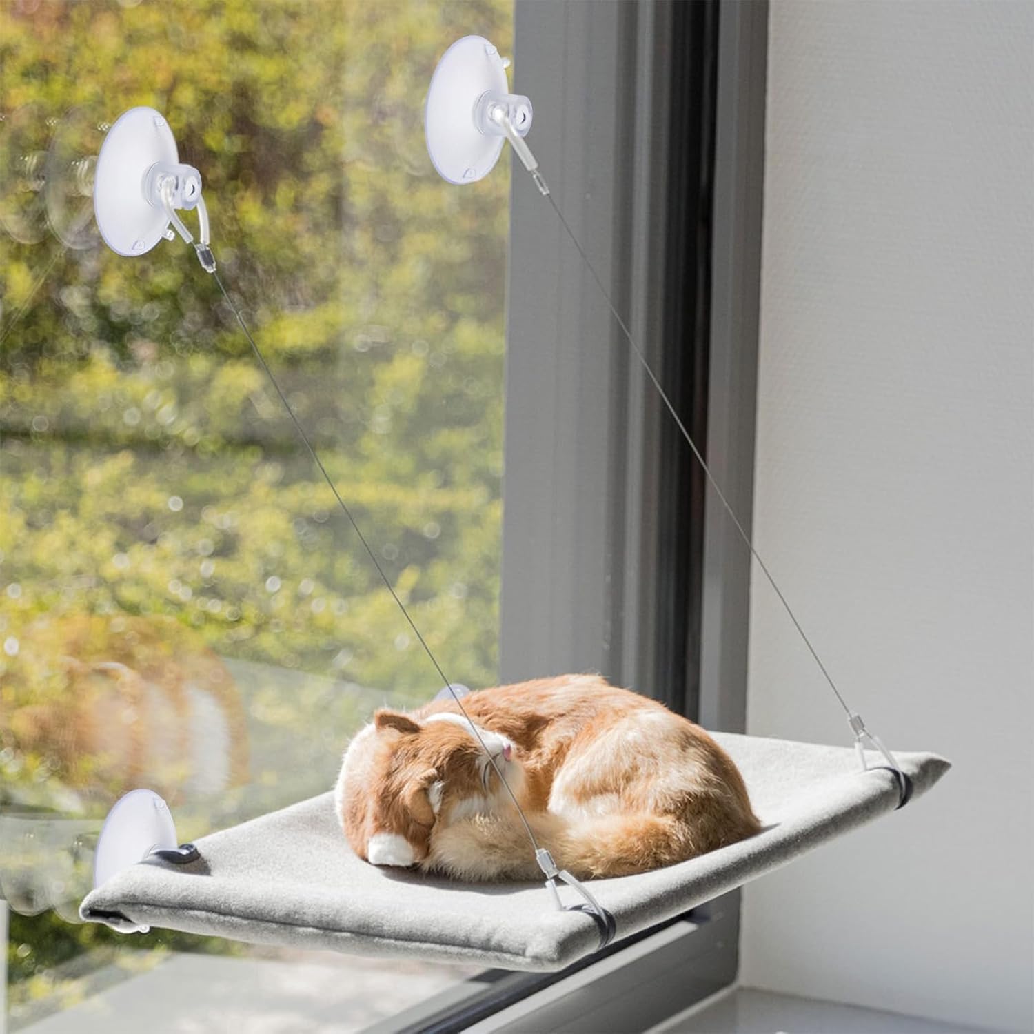 4 PCS Window Perch Suction Cup Large Replacement Clear PVC Sucker Pads Powerful Suction Cups for Cat Window Bed Seat Hammocks