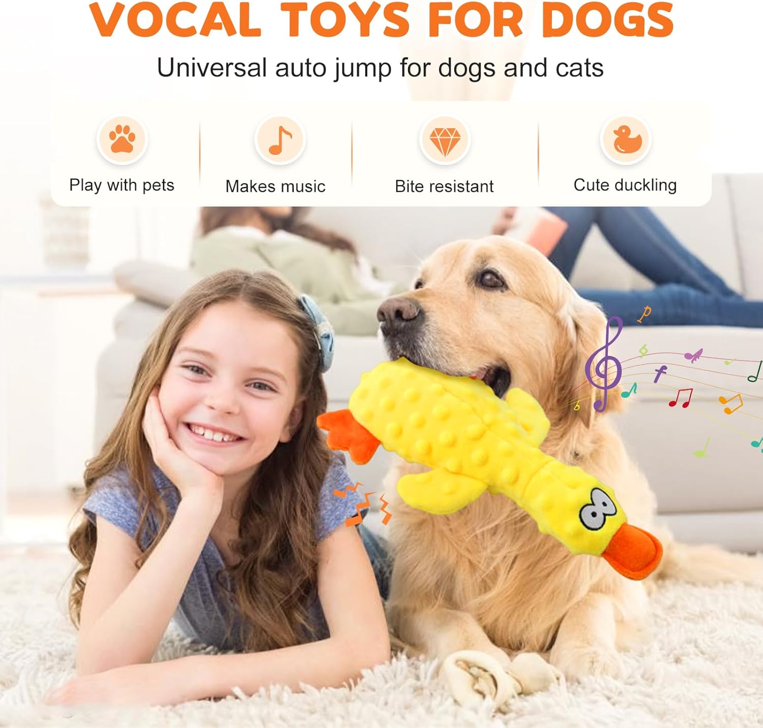 Smart Interactive Cat Toy Ball with Auto Obstacle Avoidance, 2 Mode Rolling Rechargeable to Relieve Boredom, Quiet Durable for Indoor Cats Yellow Yellow