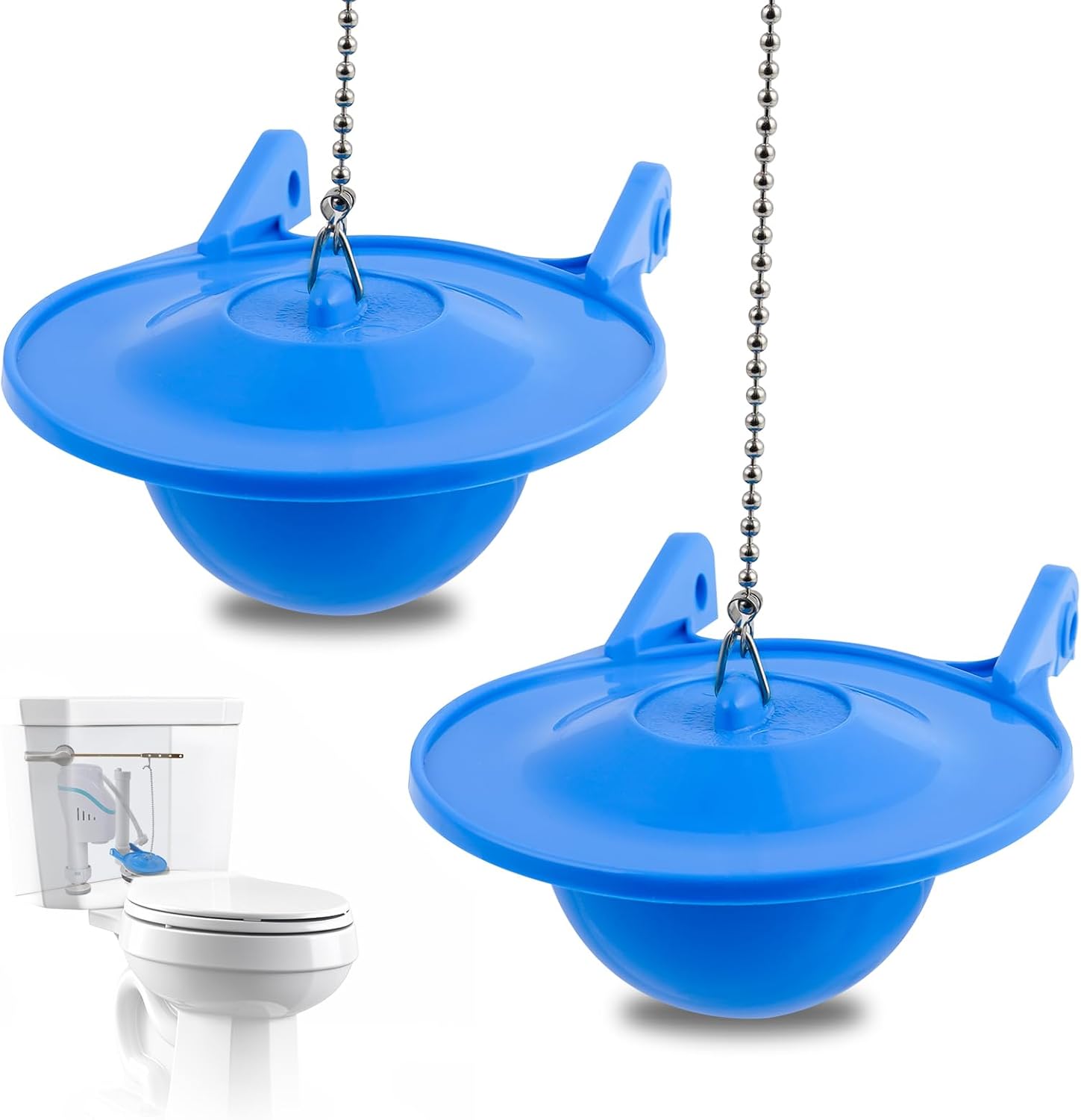2 pcs Toilet Flapper Replacement, Compatible with Gerber 99-788 and Lowes AquaSouce Original 3" Flapper Replacement for 1.28 GPF Toilets 98923, 312795, 352027, 395280, 12293 -Water Saving