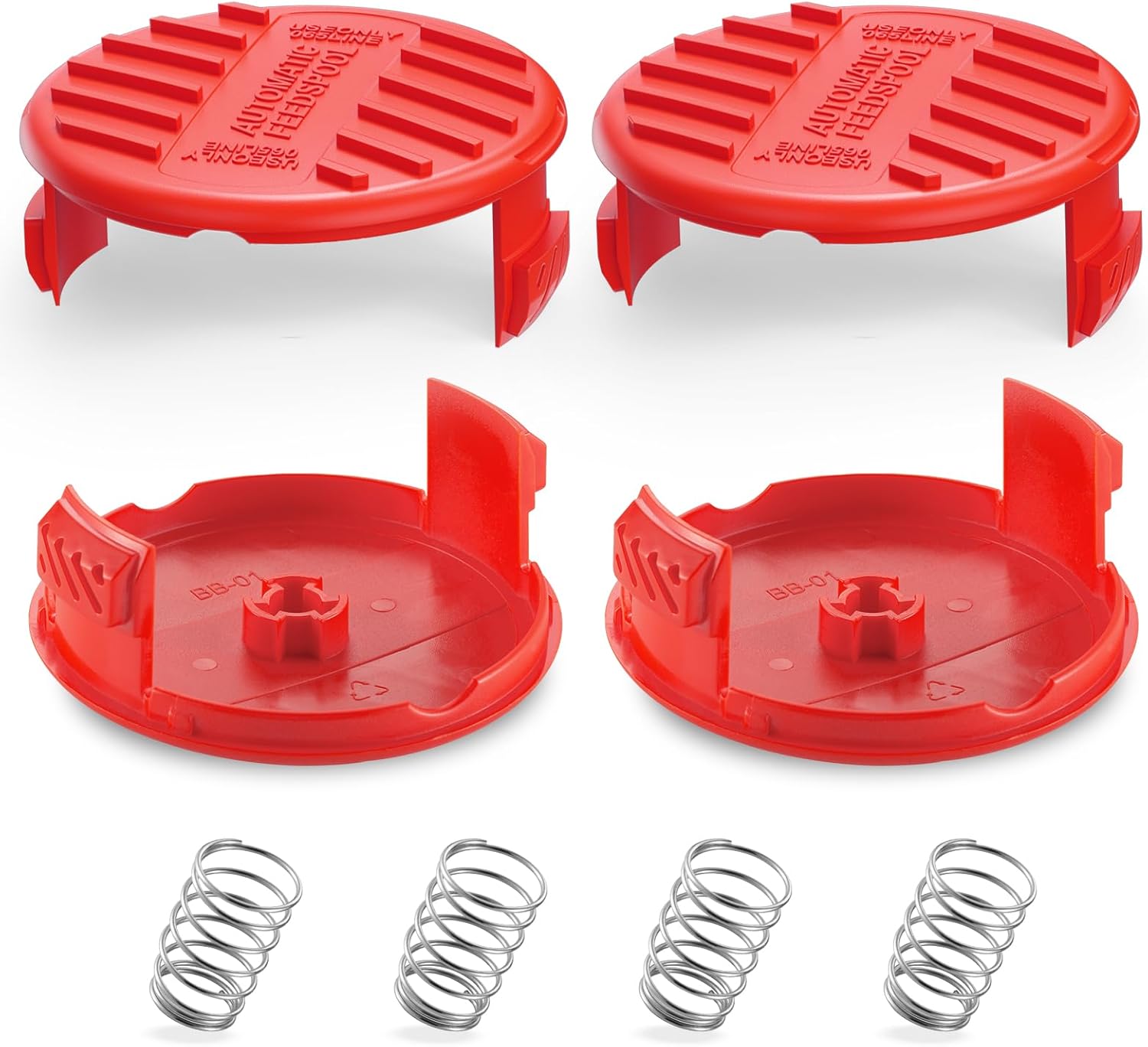 CMZST120SC String Trimmer Spool Cap for Craftsman Weed Eater CMCST900, CMEST913, CMESTE920, CMZST98020, CMESTA900, CMCST915, 4 Cap, 4 Spring