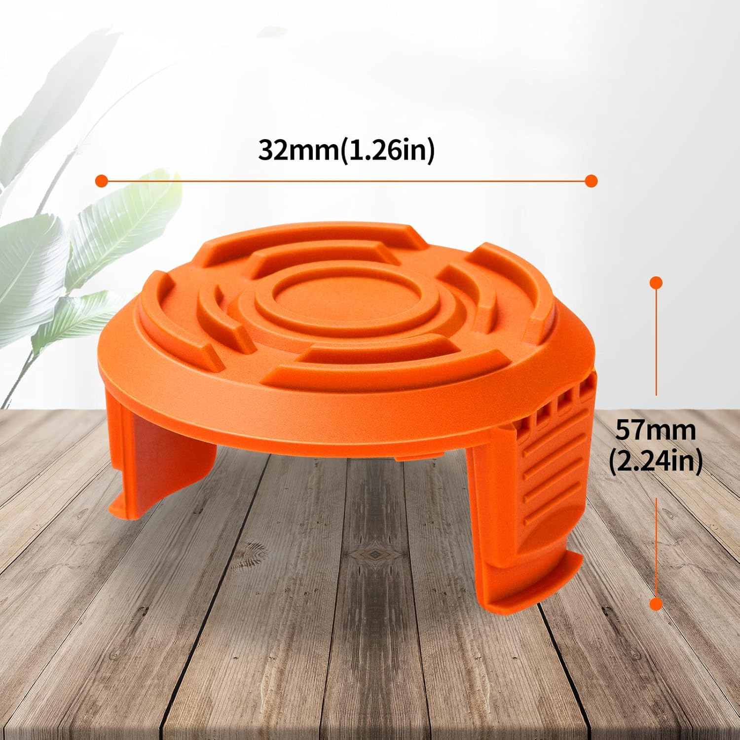 Trimmer Replacement Spool Cap Covers Compatible with Worx String Trimmers WA0010, WA6531 3-Pack