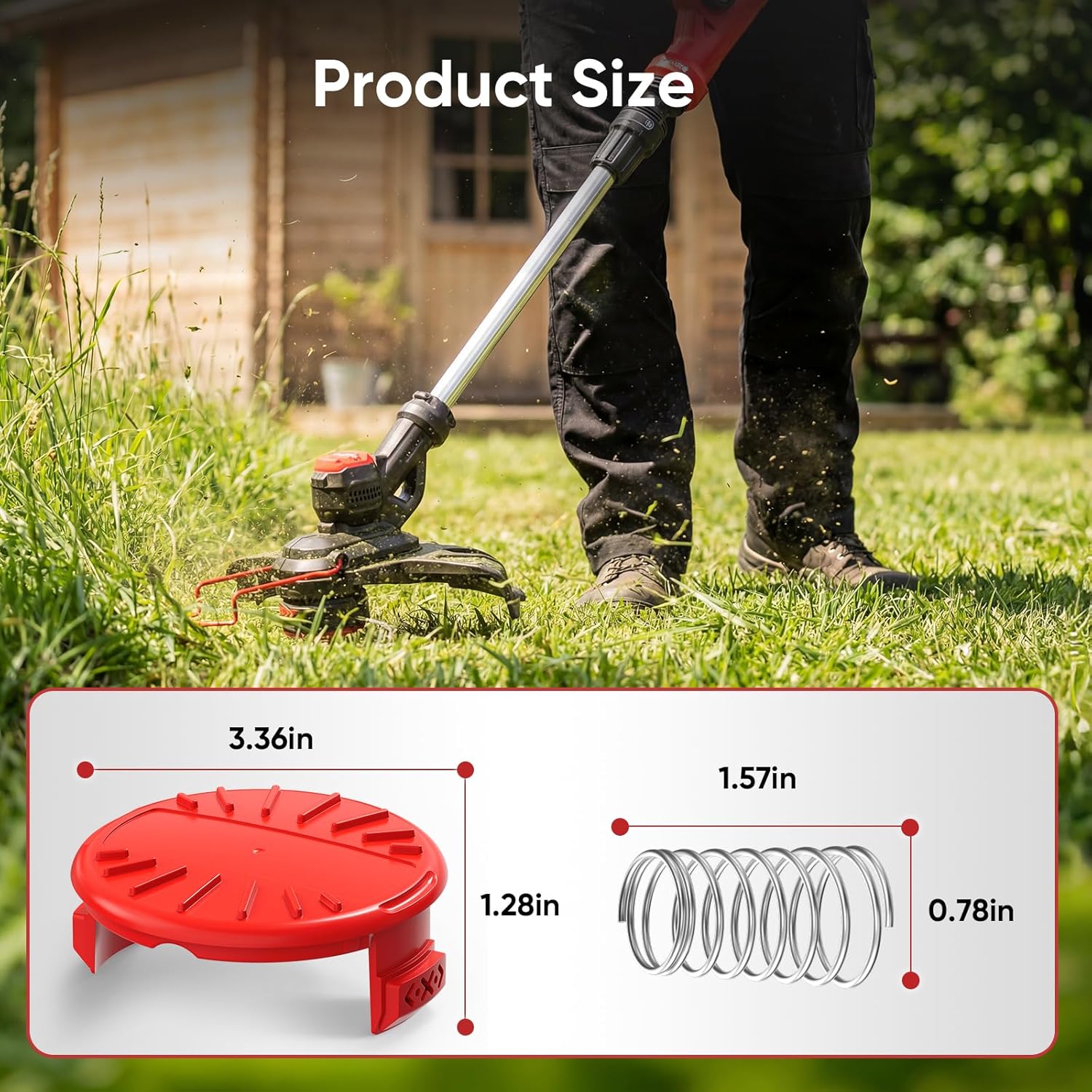 4 Pcak CMZST120SC String Trimmer Spool Cap Compatible with Craftsman Weed Wacker, Weed Eater Covers Parts Fit for Craftsman CMCST910 Series, CMCST910, CMCST910M, CMCST910M1