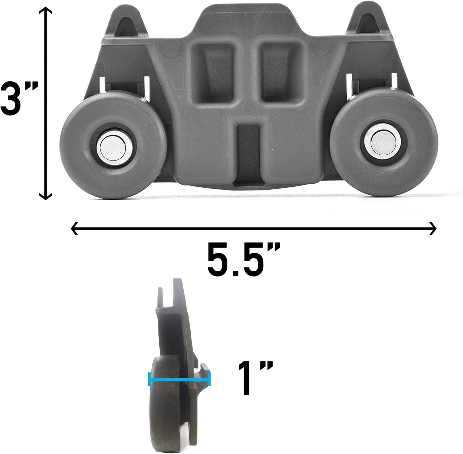 4-pack W10195416 NEW UPGRADED Replacement Part for Lower Dishwasher Wheel – Compatible with GE/Whirlpool/Kenmore - AP5983730, W10195416V, W10105417, PS11722152, W10195416VP