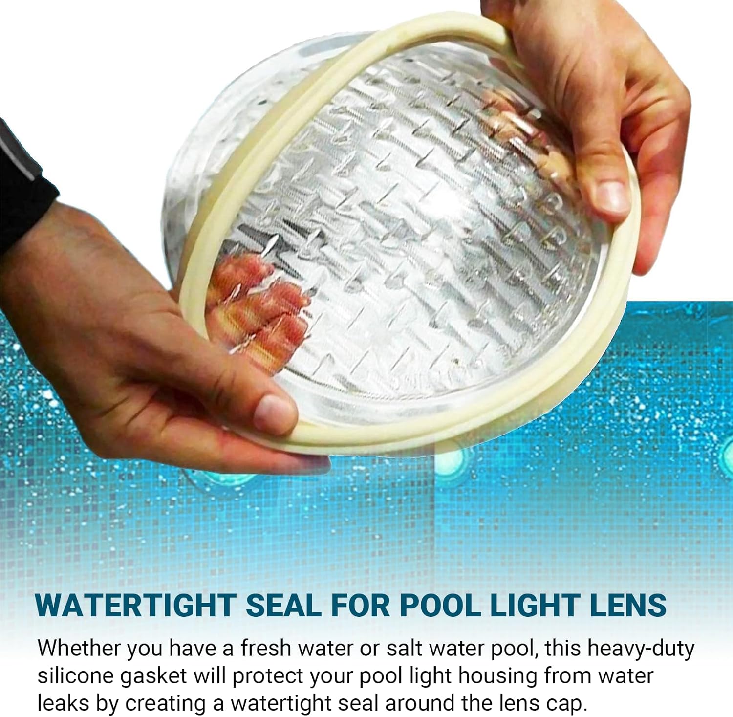 1 Set 8 3/8" Pool Light Lens Gasket and Stainless Pilot Screw - Exact Replacements for Pentair 79101600Z and 79104800 - Compatible with Pentair IntelliBrite, AmerLite, and SAM Amerlite Lights