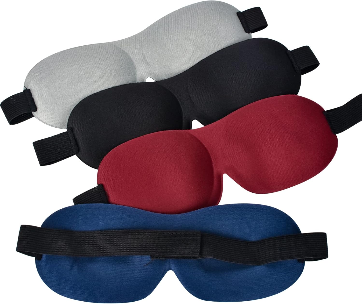 4 Pcs Sleep Mask 3D Eye Mask for Sleeping Eye Covers for Back and Side Sleeper at Travel, Sleep, Airplane