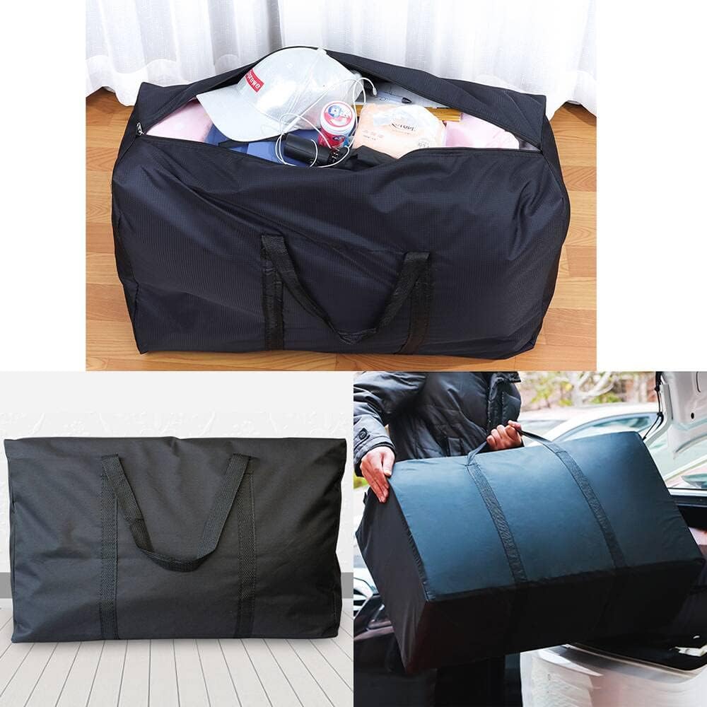 Extra Large Moving Bags with Strg Zippers & Carrying Handles, Storage Bags Storage Totes for Clothes, Moving Supplies, Space Saving Oversized Storage Bag Organizer for Moving, Traveling 2 Pack